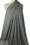 Italian tweedy sweater knit - gray/wht/gold met 1.75 yd
