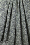 Italian tweedy sweater knit - gray/wht/gold met 1.875 yd
