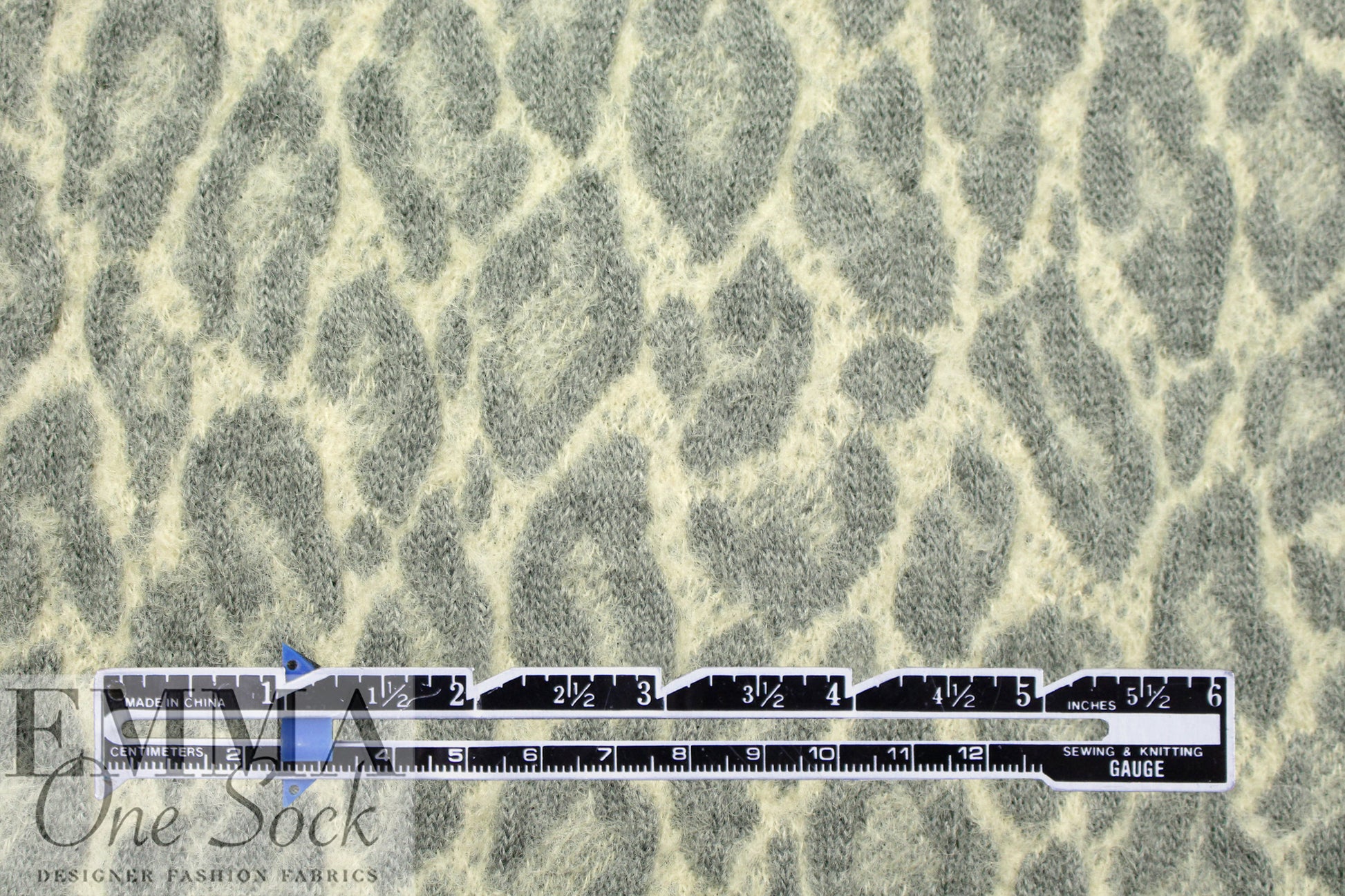 Italian textured wool matelasse' knit - leopard 1.125 yds