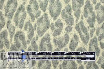 Italian textured wool matelasse' knit - leopard 1.75 yd