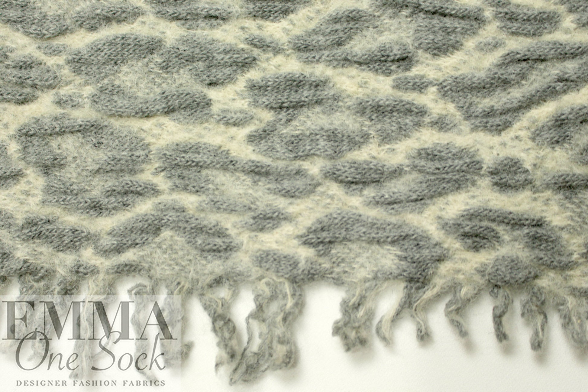 Italian textured wool matelasse' knit - leopard 1.125 yds