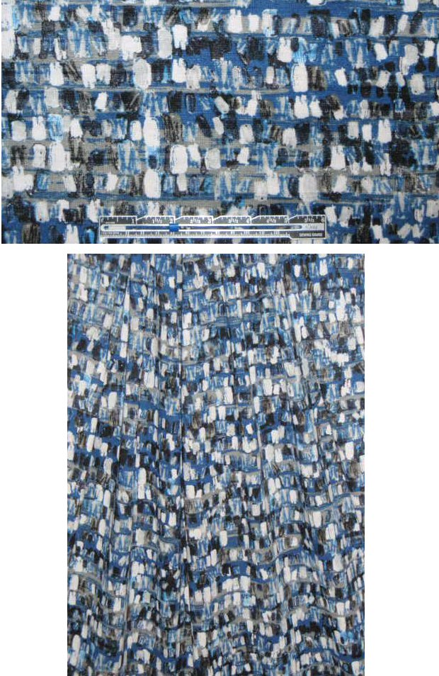 cobalt/gray brushstrokes sweatery knit