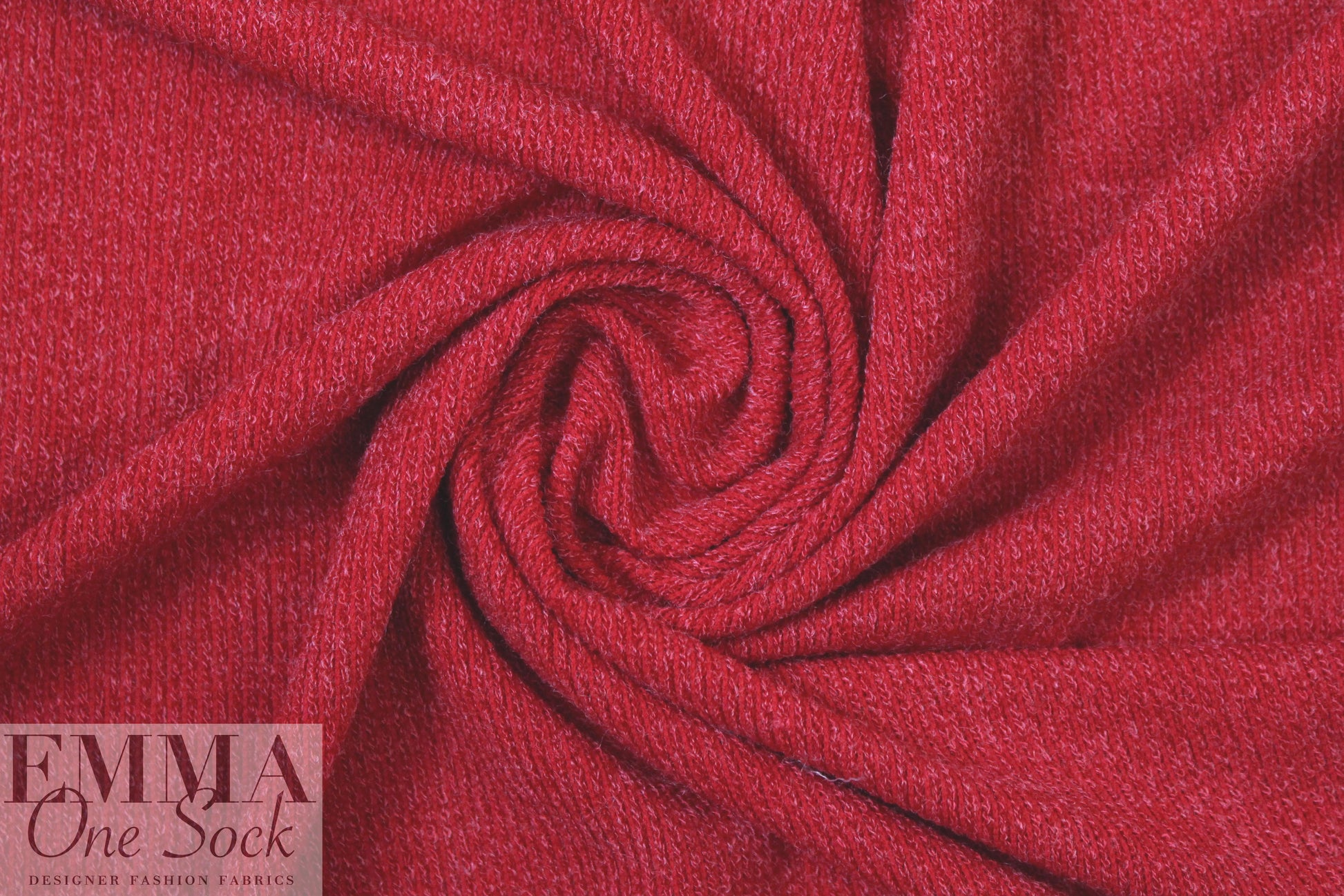 tweedy ribbed sweater knit - crimson 1.375 yds