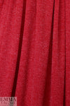 tweedy ribbed sweater knit - crimson
