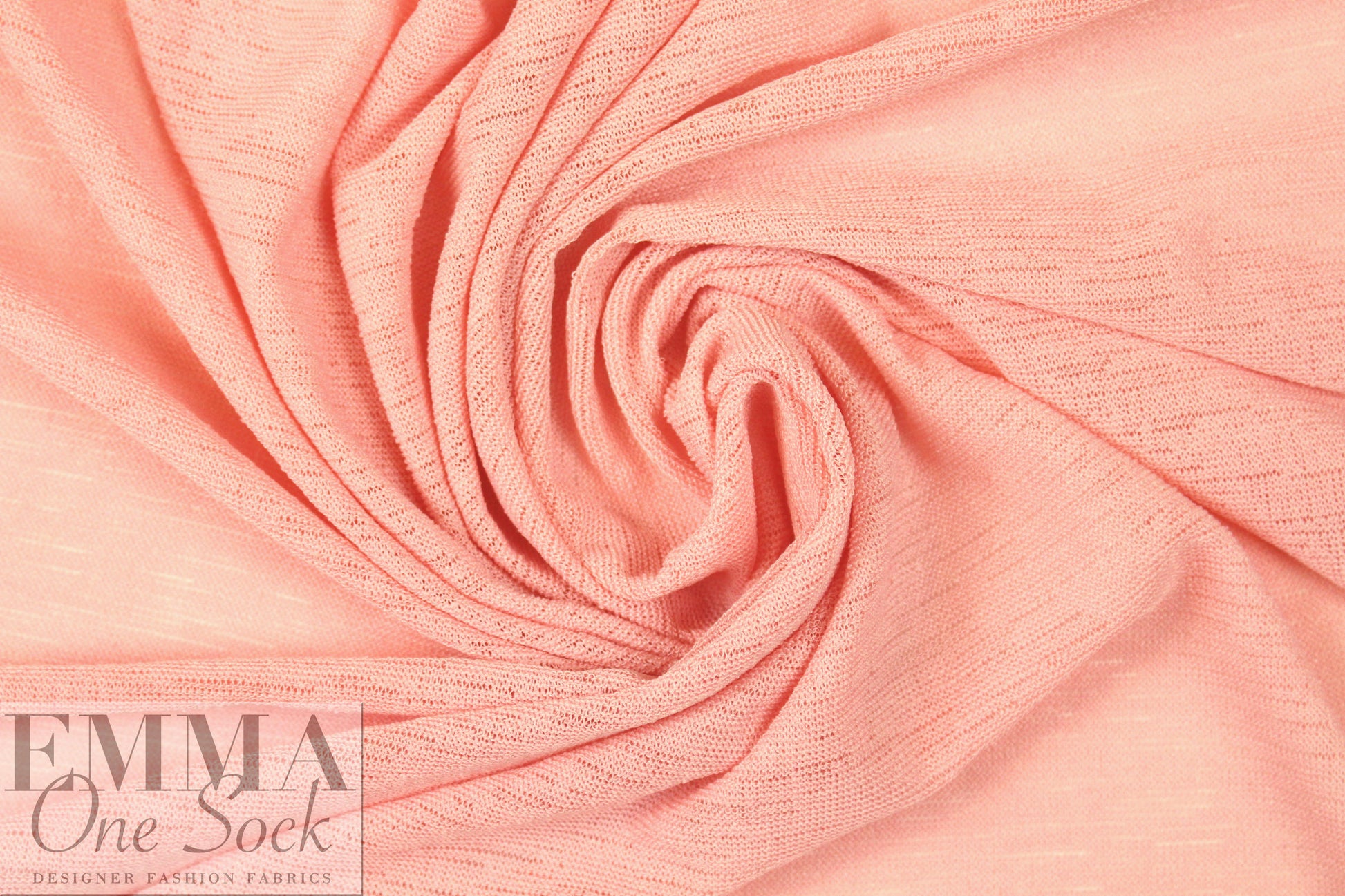 catalina crepe sweater knit - peachy pink 1.75 yds