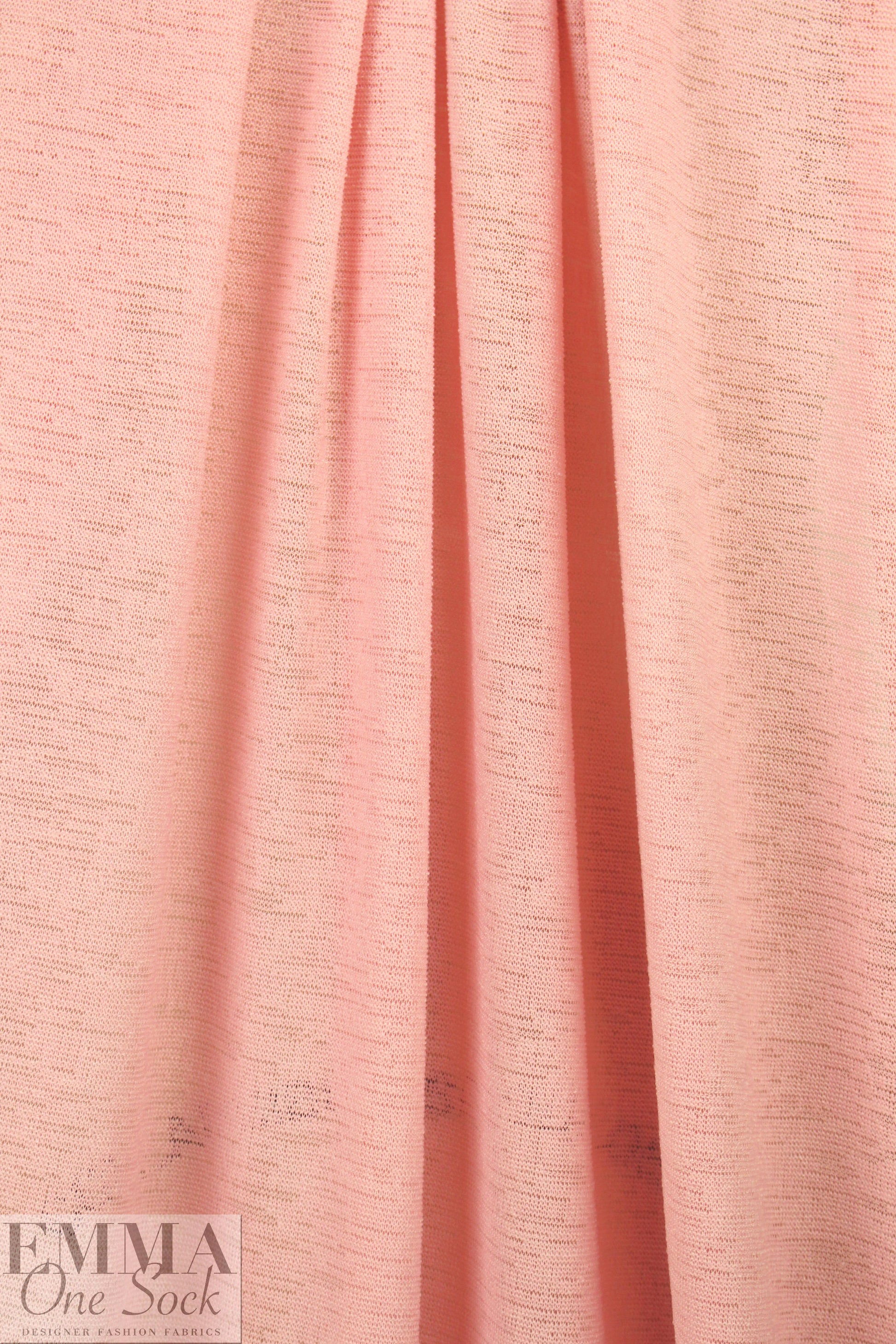catalina crepe sweater knit - peachy pink 1.75 yds