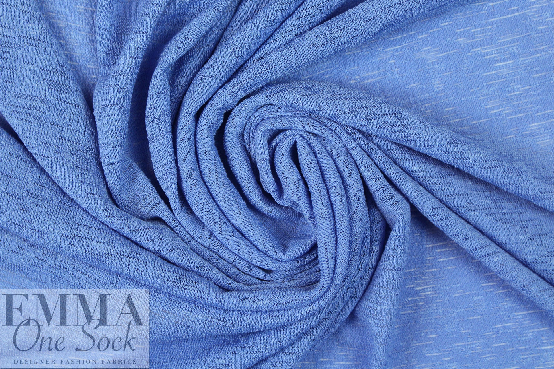 catalina crepe sweater knit - French blue 1 yard