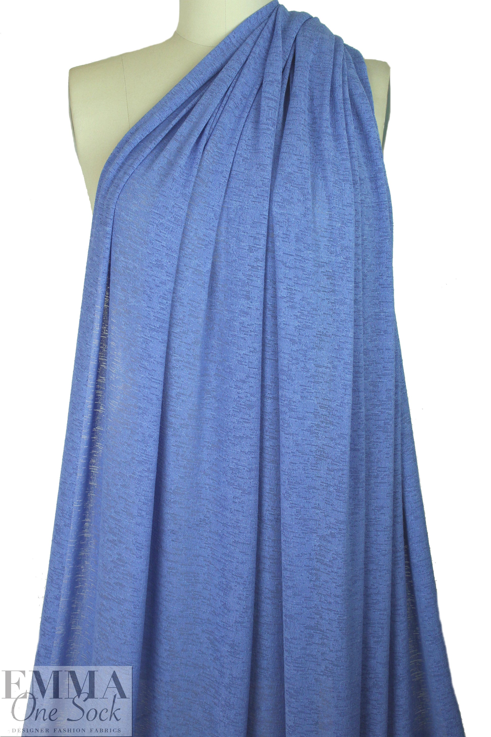 catalina crepe sweater knit - French blue 1 yard