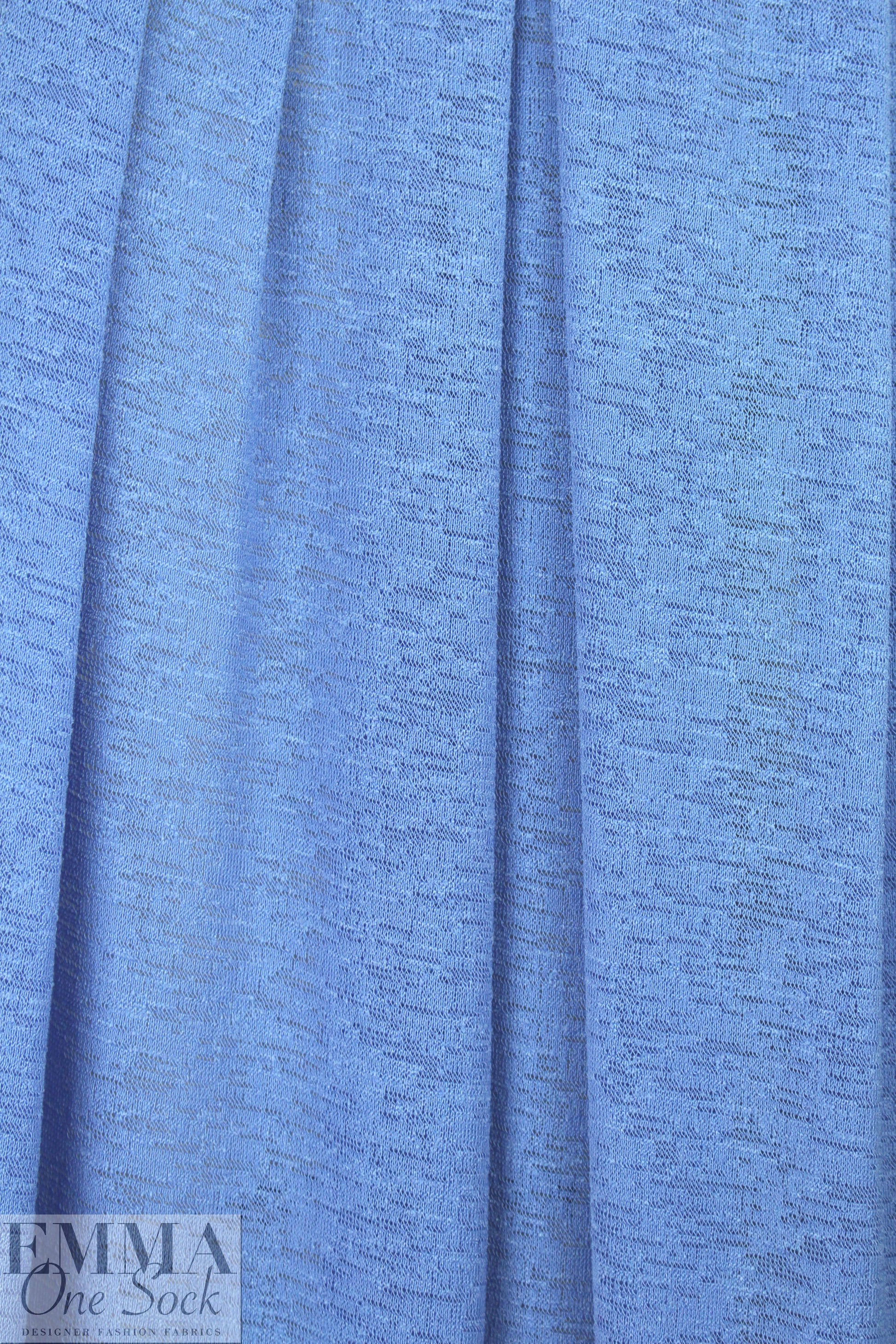 catalina crepe sweater knit - French blue 1 yard