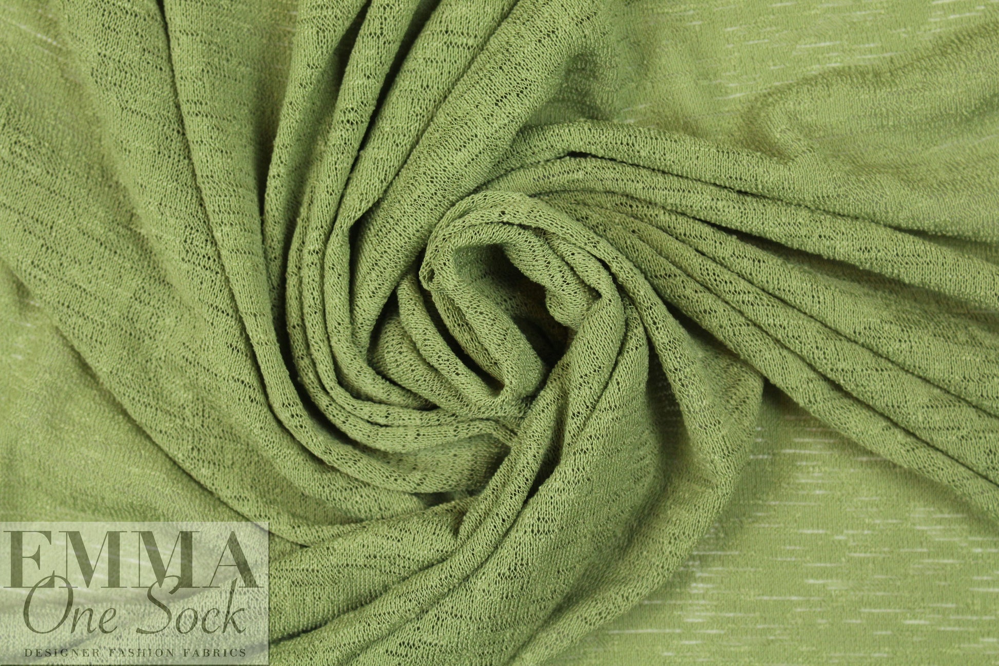 catalina crepe sweater knit - avocado 1.75 yd