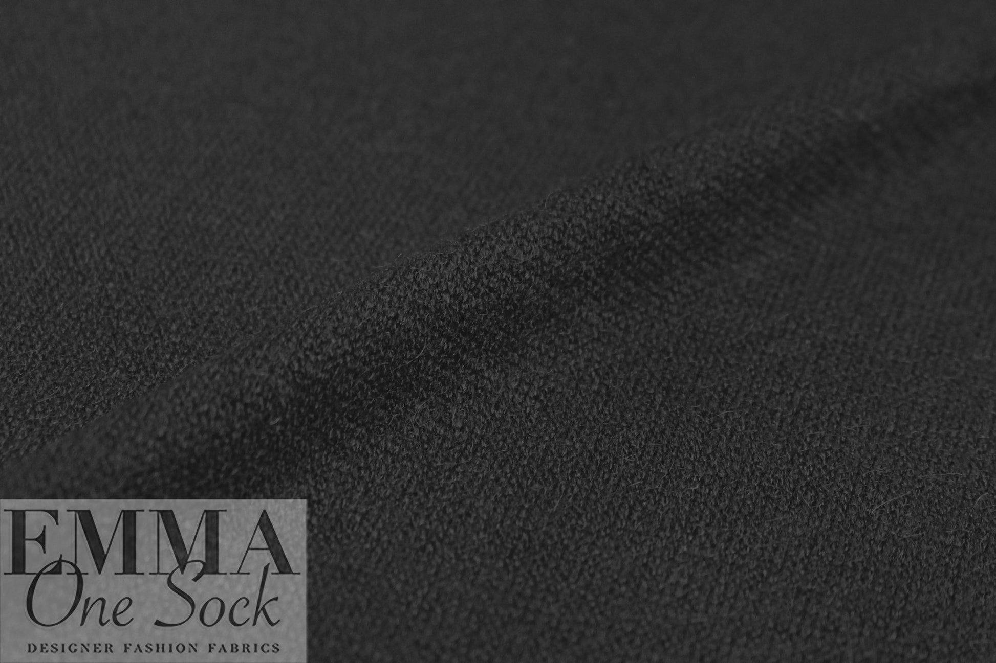 lightweight rayon blend sweater knit - black 2.25 yd