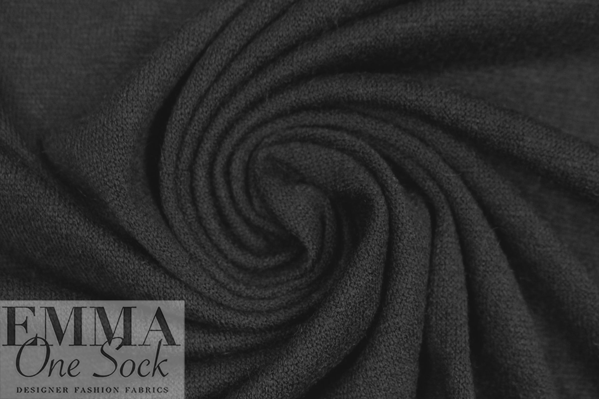 lightweight rayon blend sweater knit - black .5 yds