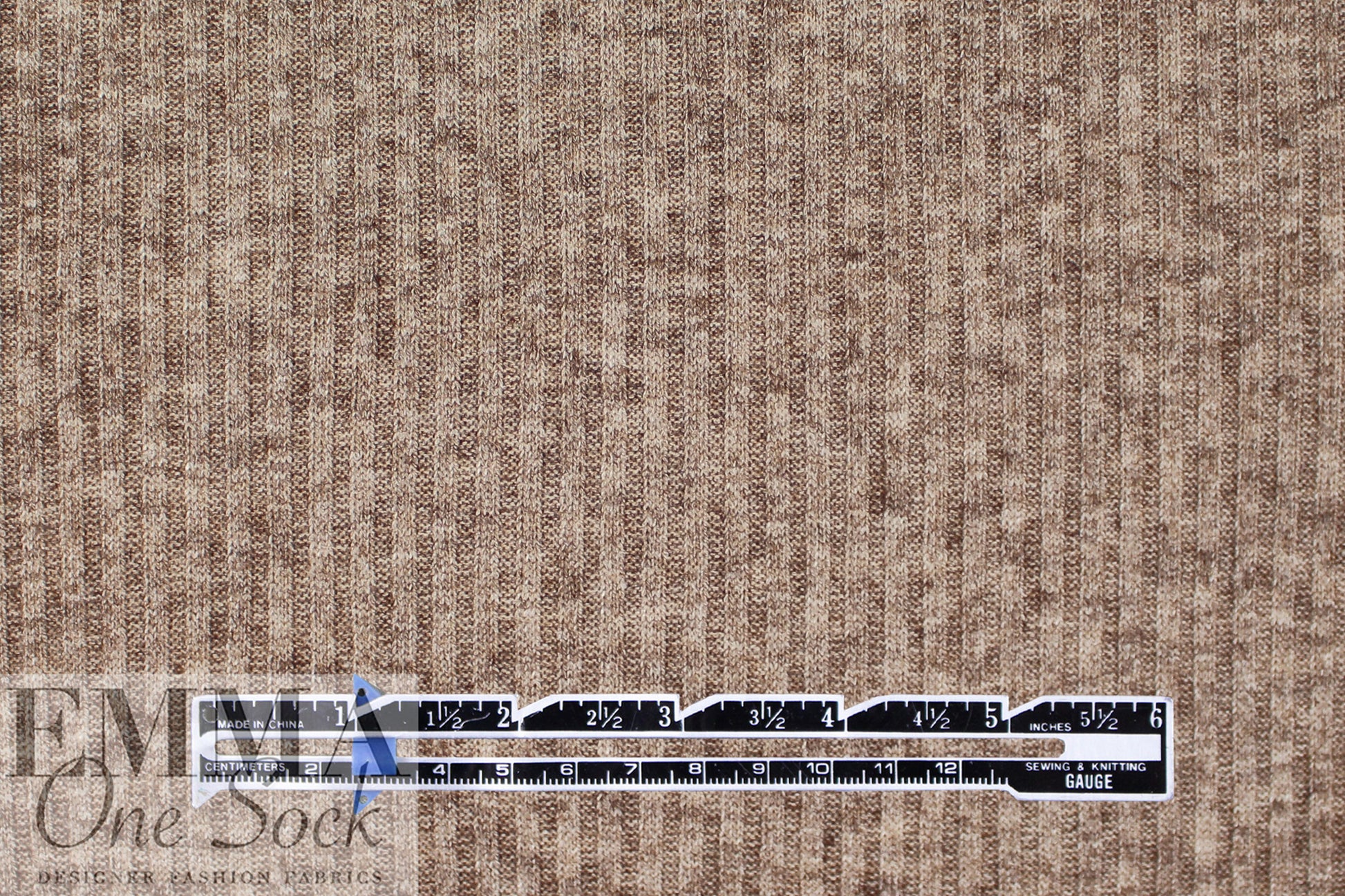super soft heathered ribbed rayon blend sweater knit - driftwood .5 yds