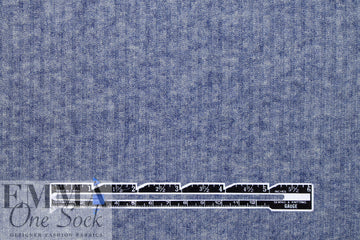 super soft heathered ribbed rayon blend sweater knit - denim 1.75 yd
