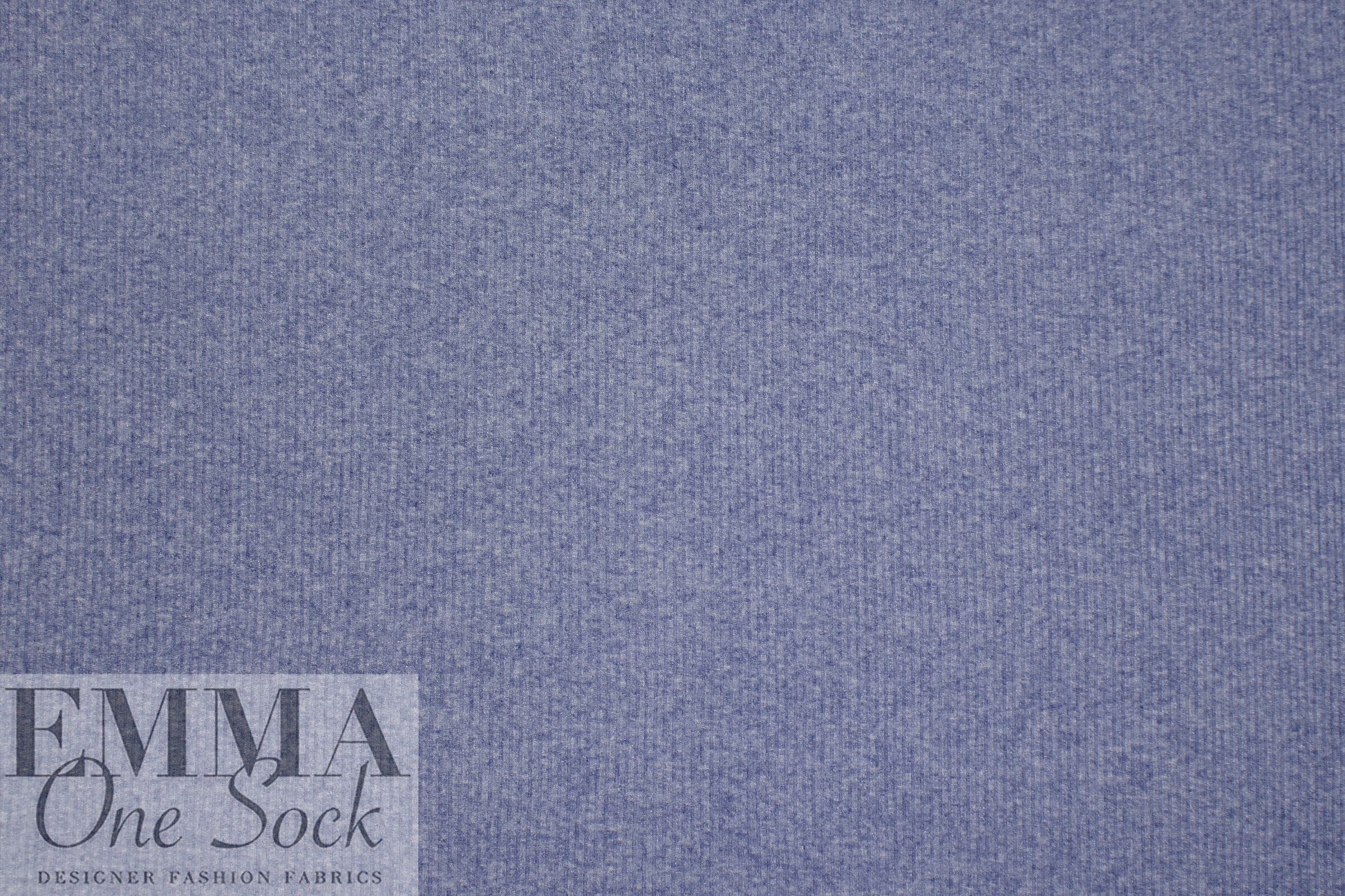 super soft heathered ribbed rayon blend sweater knit - denim 1.25 yds