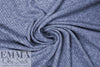 super soft heathered ribbed rayon blend sweater knit - denim 1.75 yd