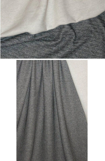Kate B. backed 2-ply cotton tweedy sweater knit