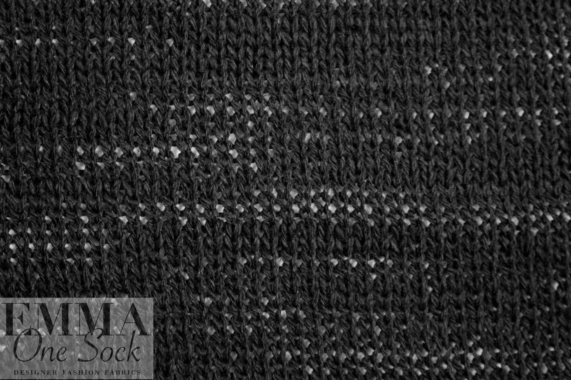 CA designer cotton sweater knit - black