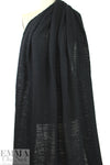 CA designer cotton sweater knit - black 1.4 yds