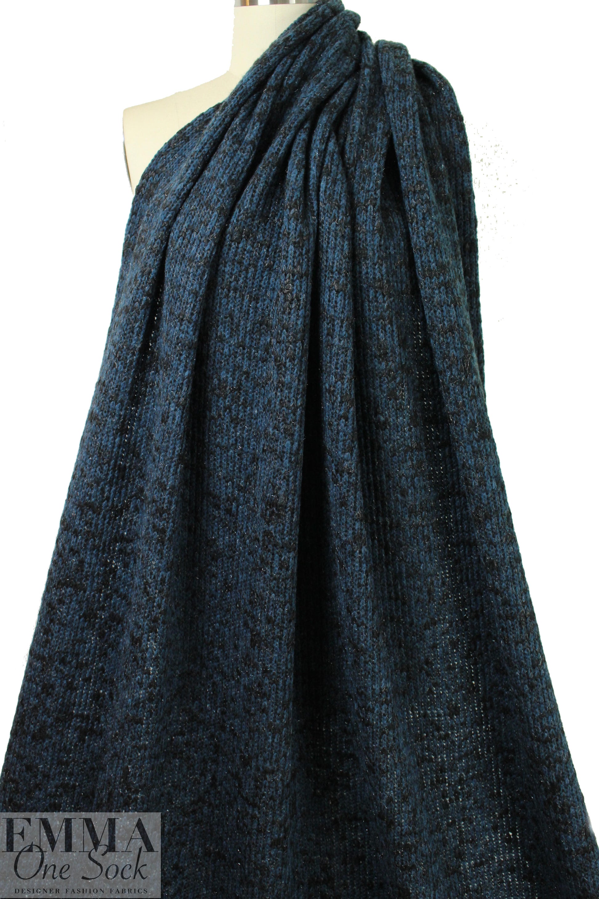 Italian thick wool blend sweater knit - coronet tweed .625 yds