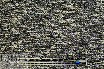 NY designer black/winter white nubby sweater knit