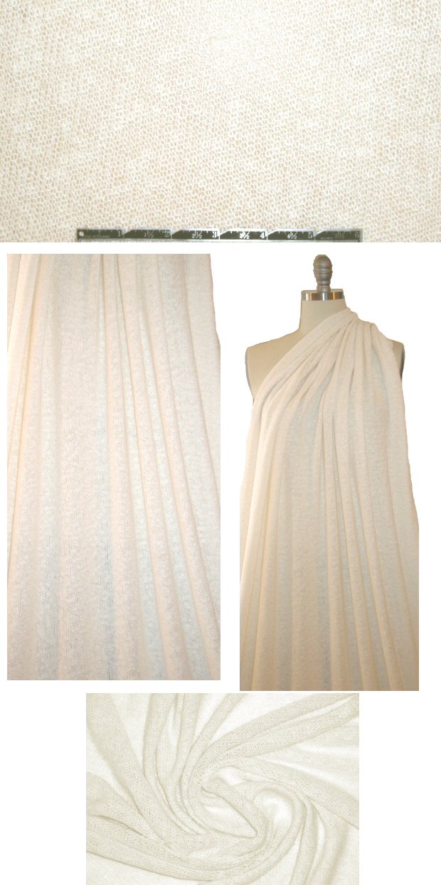 Italian lightweight viscose sweater knit - cream