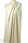 CA designer cotton 'brick' stitch sweater knit - ivory