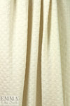 CA designer cotton 'brick' stitch sweater knit - ivory