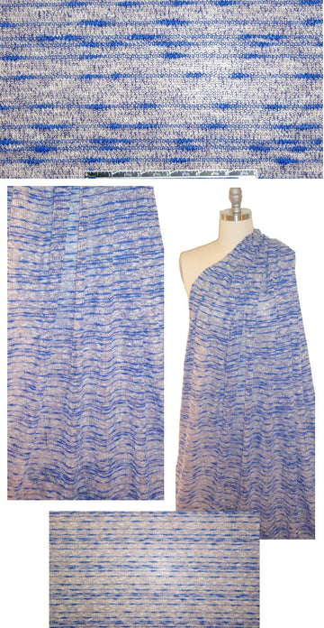 Sp1endid blue/white tweedy/stripey sweater knit