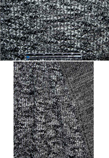 wool blend black/white tweedy sweater 1.45 yd