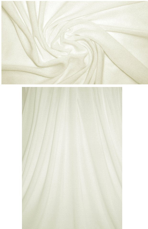 NY designer viscose sweater knit - cream 1.5 yd