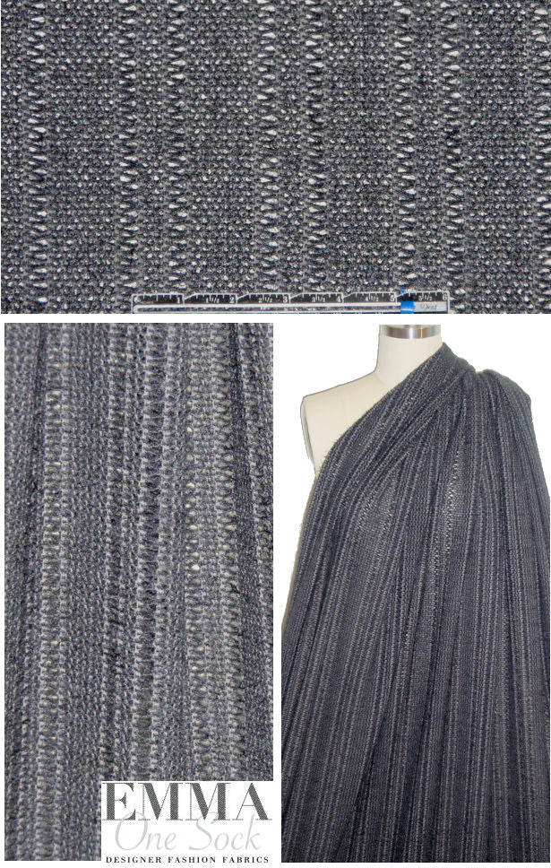 NY designer stretchy novelty stitch sweater knit 1.375 yds