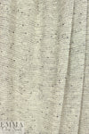 NY designer tweedy open sweater knit - antique gray 1.66 yd