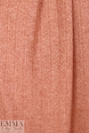 NY designer mini cable stripe sweater knit – peach heather .75 yds