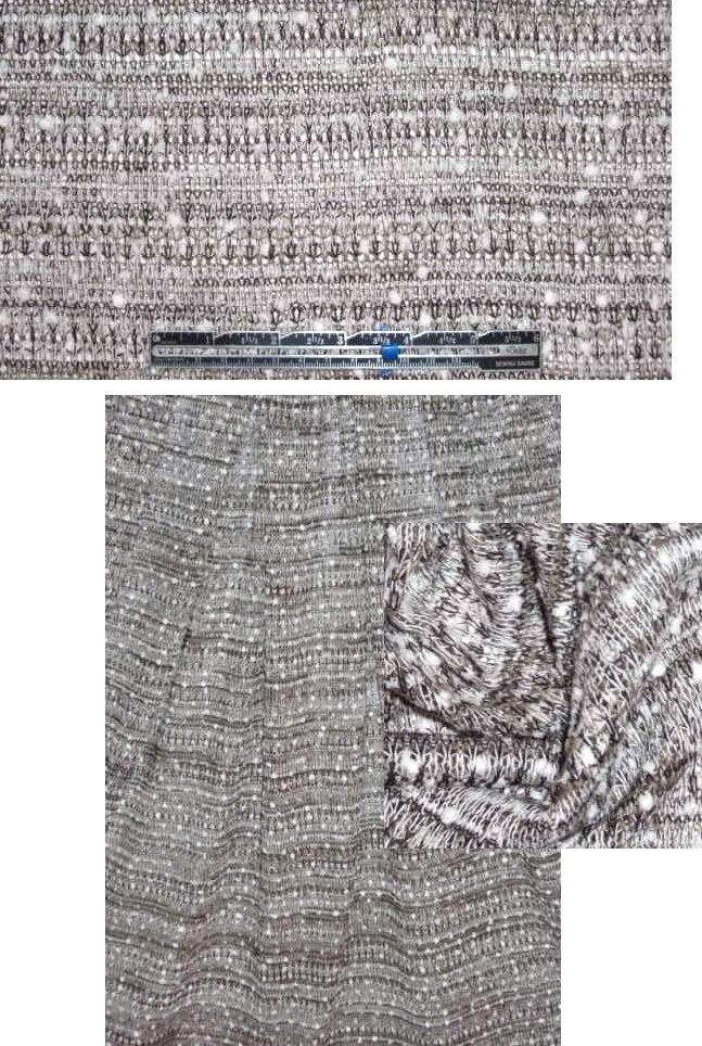 NY designer nubby, tweed lightweight sweater knit