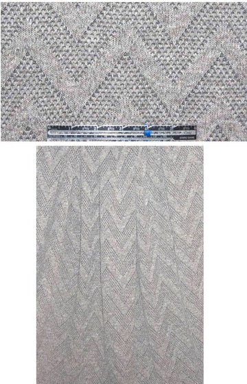 NY designer 2-ply heather chevron sweater knit