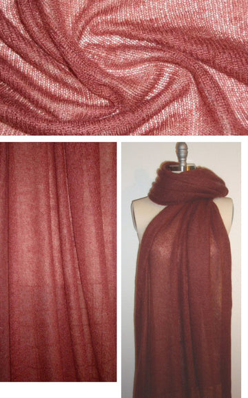 Italian loose stitch sweater knit - henna