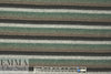 Italian wool blend, yarn-dyed forest/gray stripe sweater