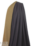 Italian double-sided sweater knit - eggplant/monk