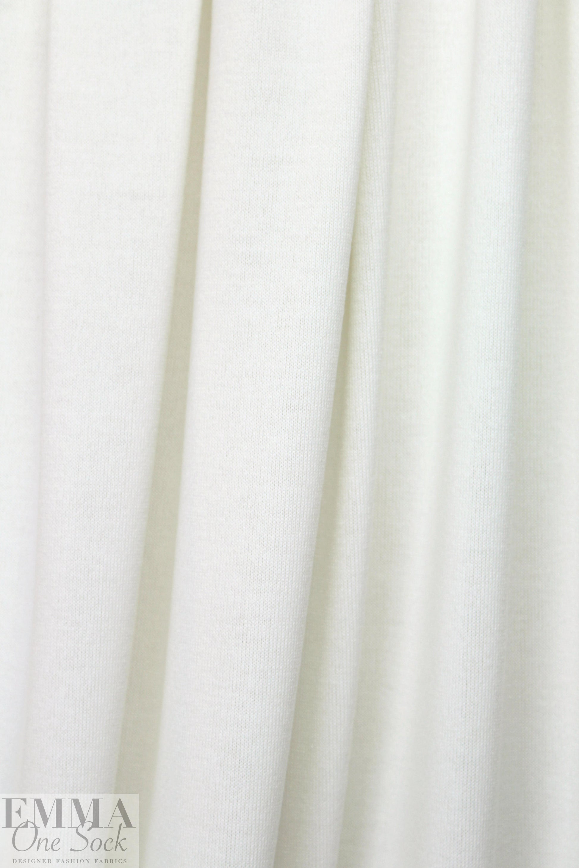 soft and drapey sweater knit - creamy white 1.875 yds