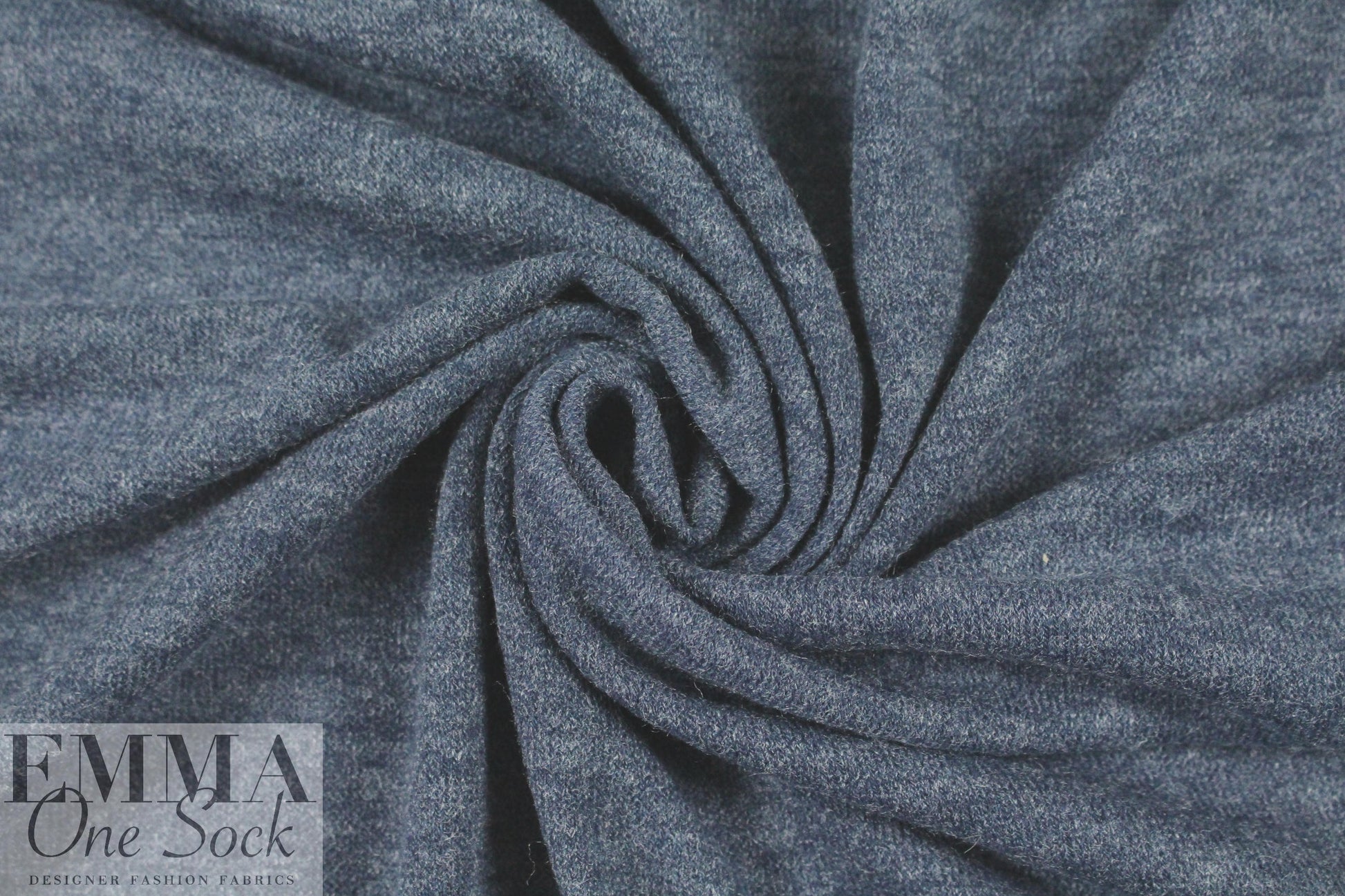 soft, drapey, heathery sweater knit - darker denim
