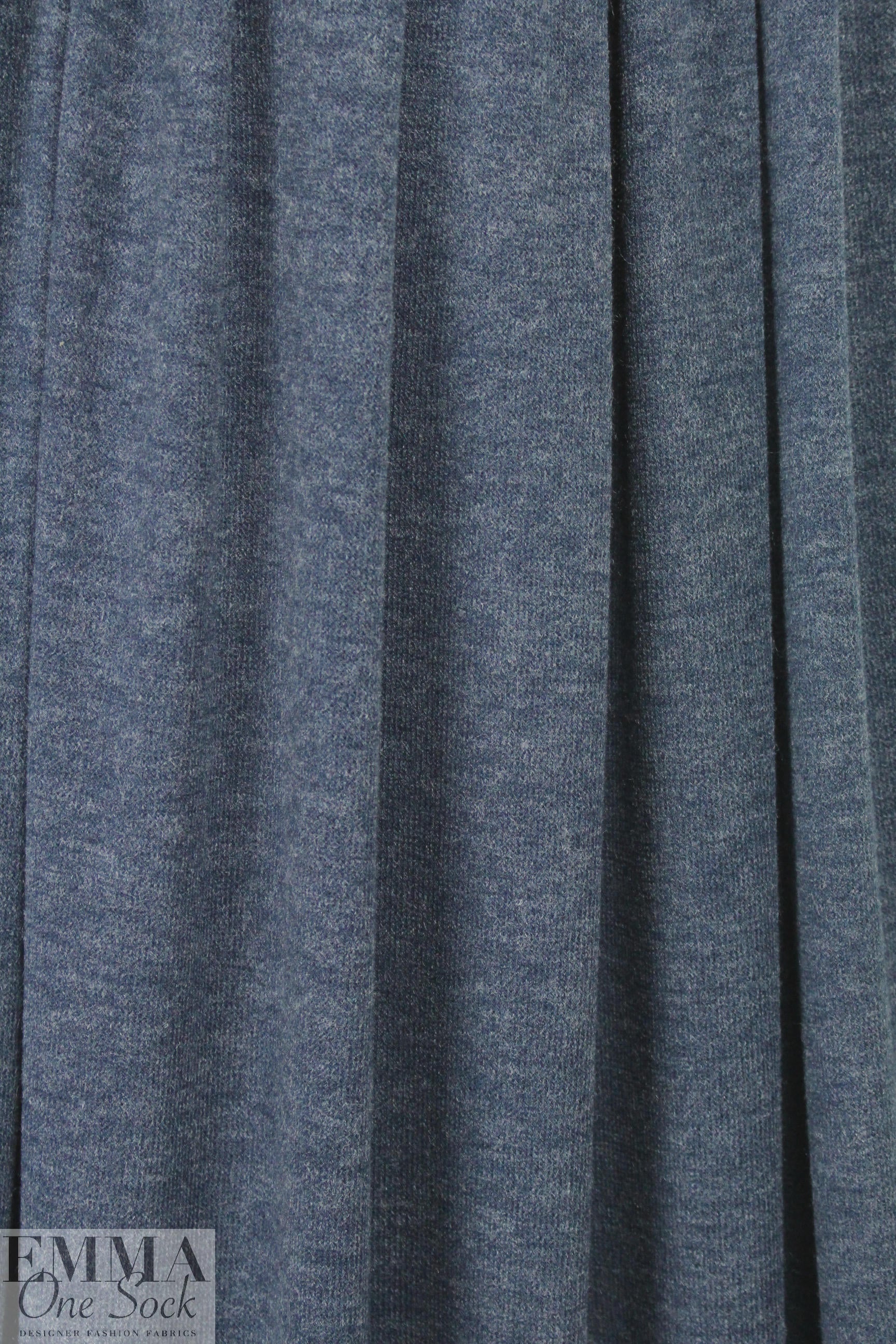 soft, drapey, heathery sweater knit - darker denim