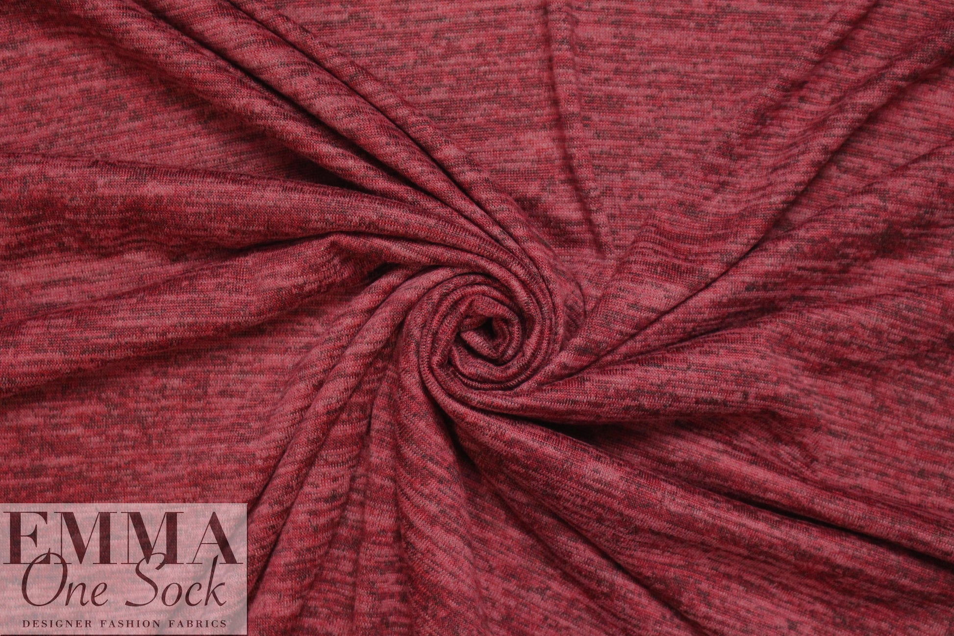 variegated yarn dye sweater knit - claret blend 2 yd