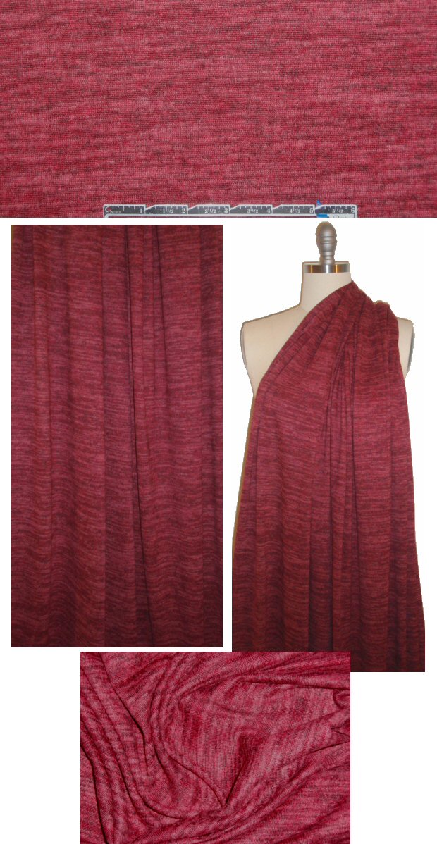 variegated yarn dye sweater knit - brick