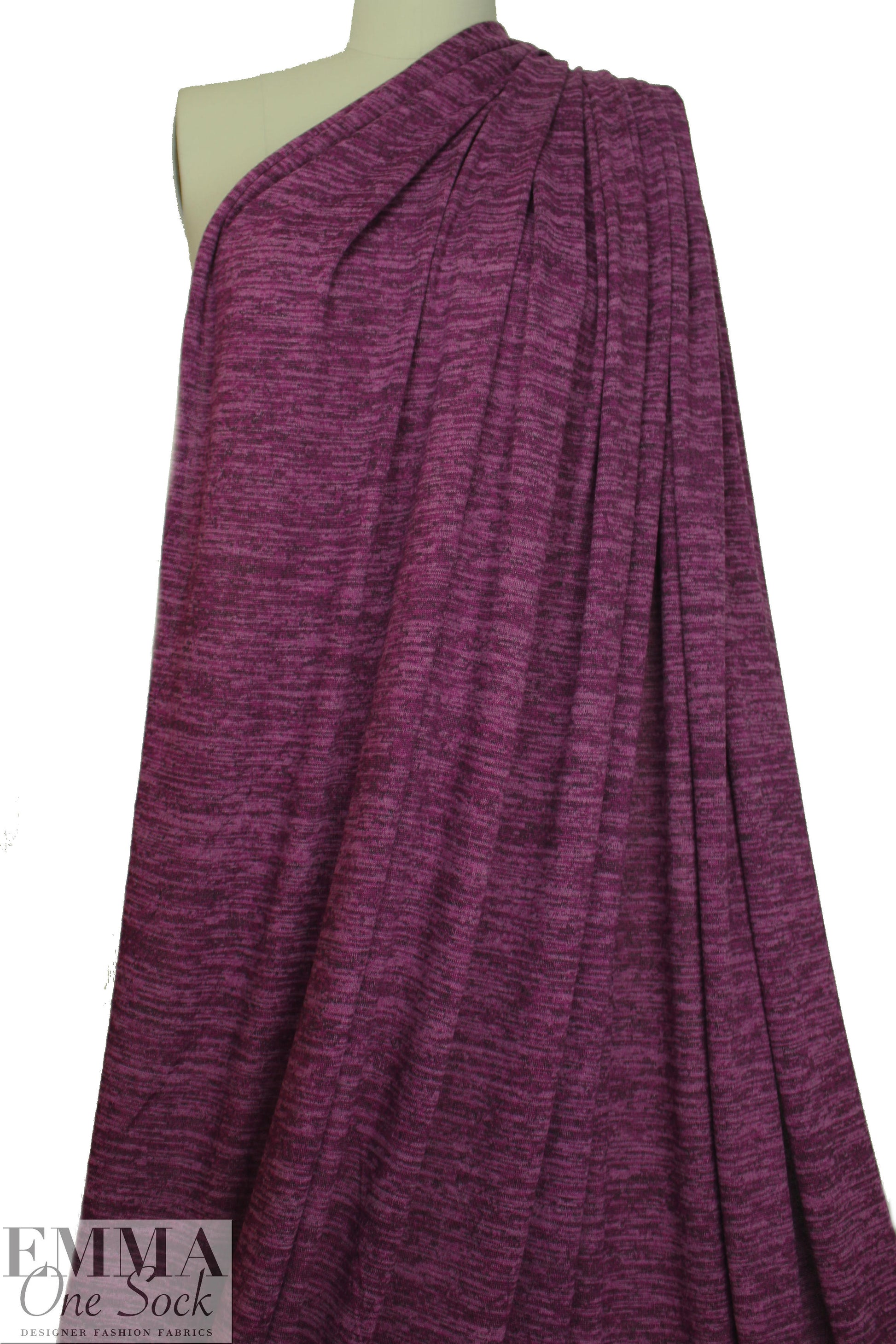 variegated yarn dye sweater knit - raspberry frappe .875 yds