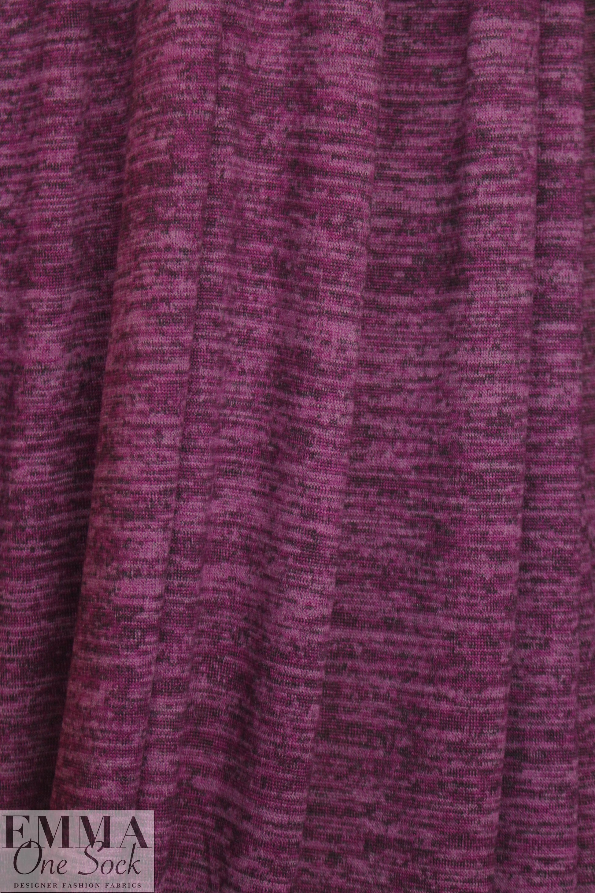 variegated yarn dye sweater knit - raspberry frappe 1.66 yd
