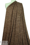 variegated yarn dye sweater knit - nutmeg blend