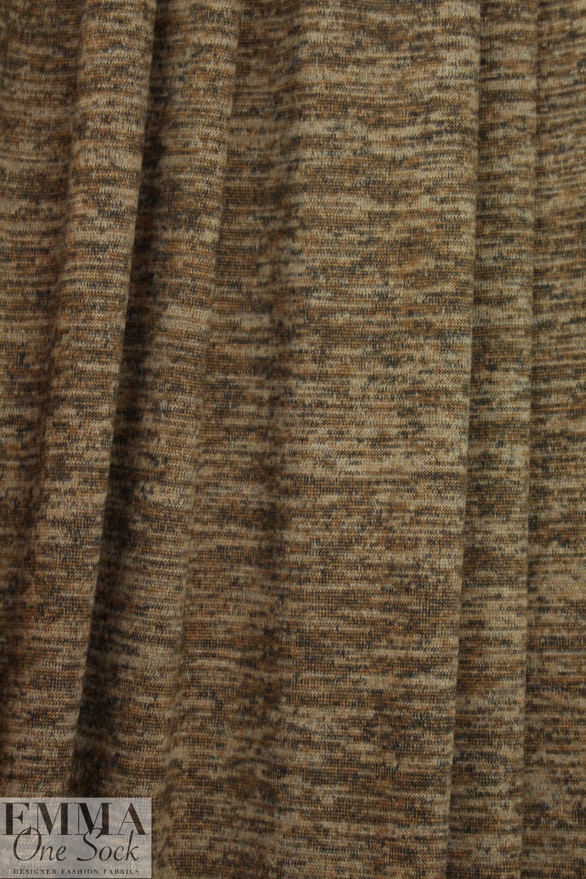 variegated yarn dye sweater knit - nutmeg blend