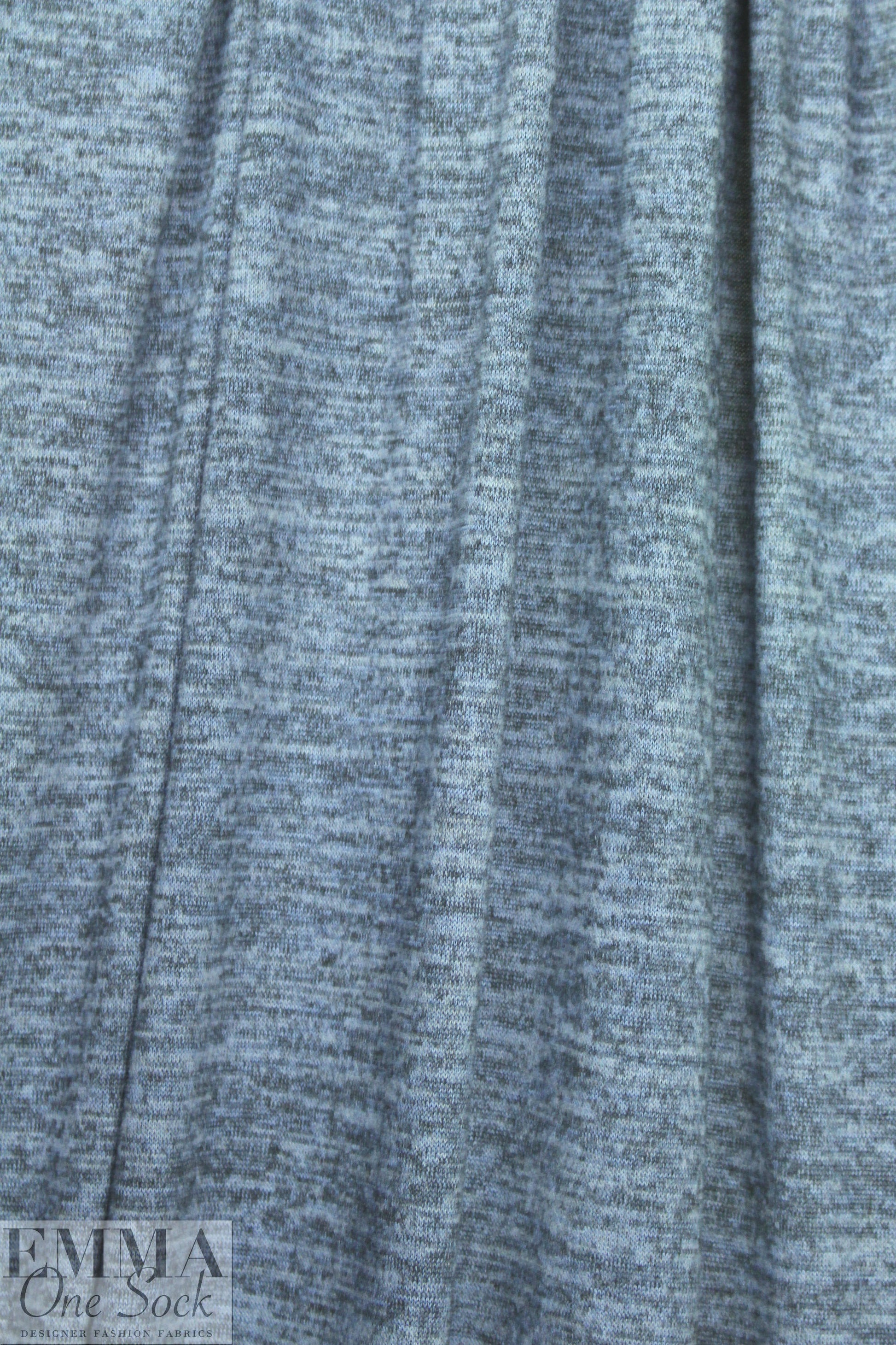 variegated yarn dye sweater knit - powder blue 1.66 yd