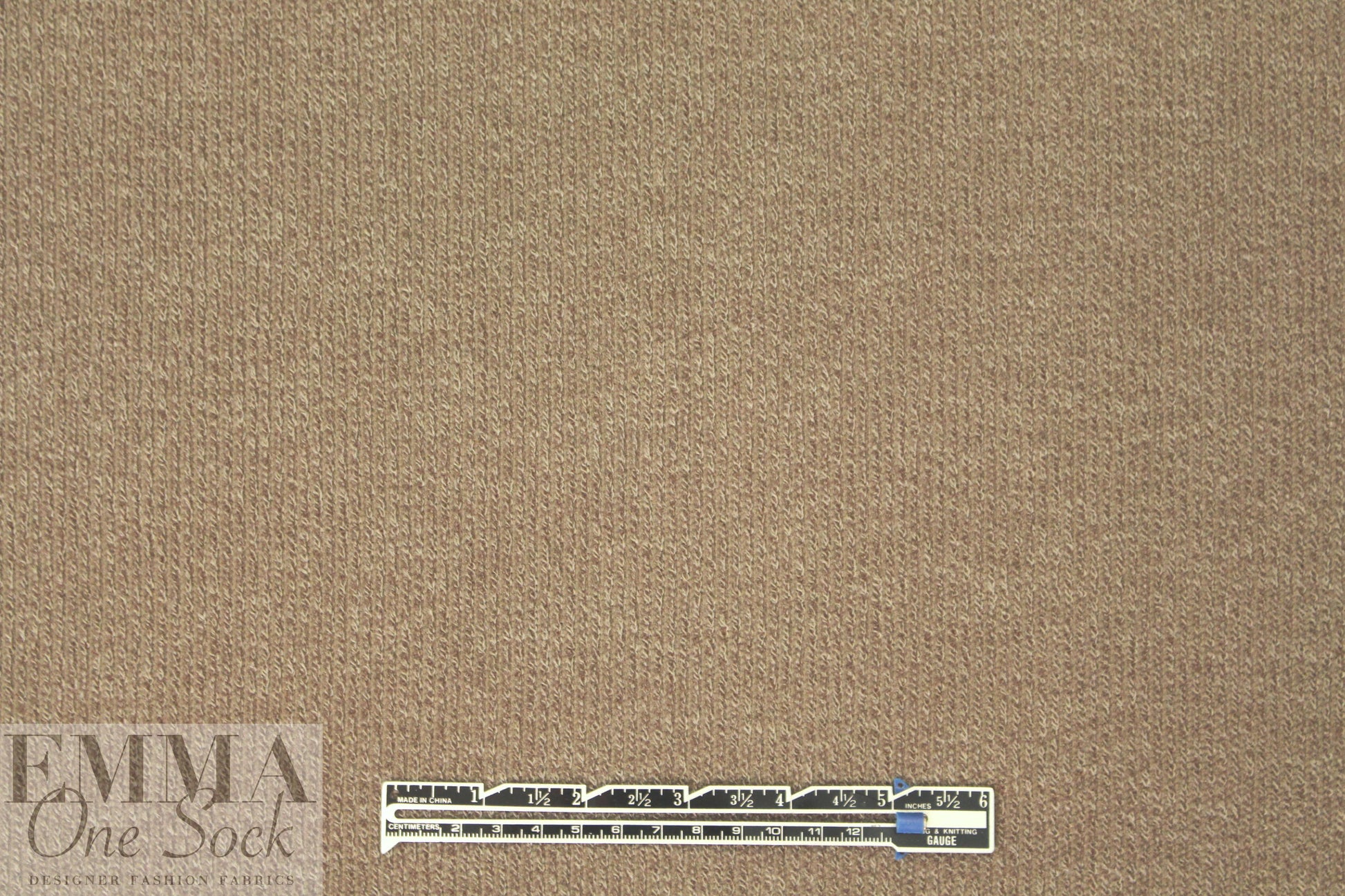 tweedy ribbed sweater knit - taupe/cream